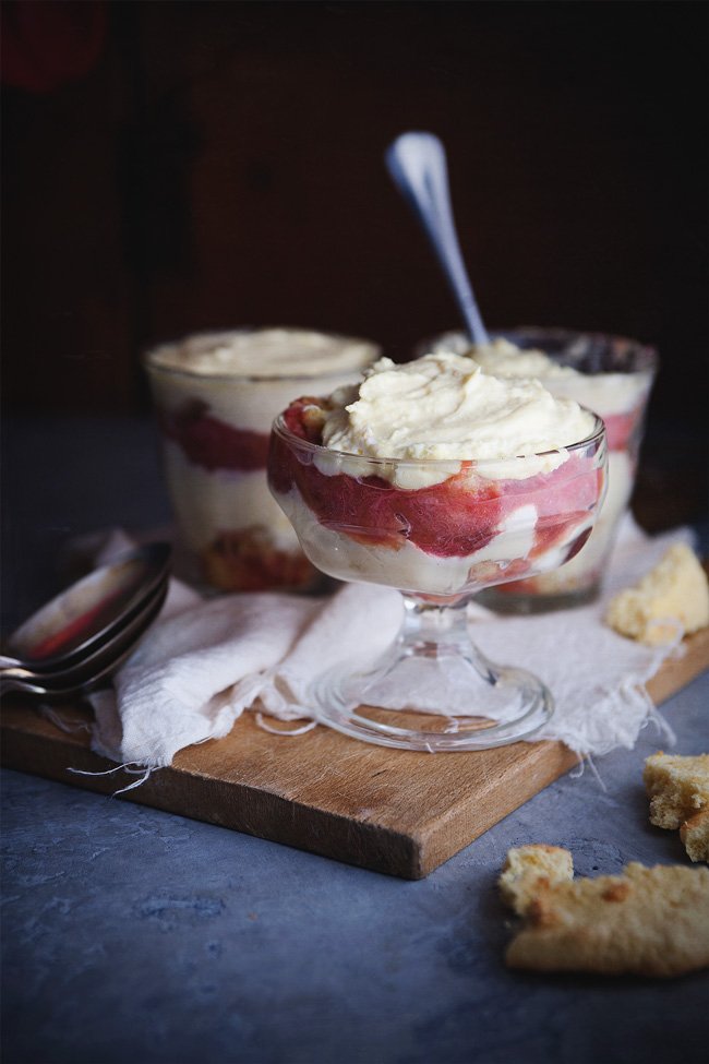 Luzia’s Strawberry Rhubarb Tiramisu, Absent The Strawberries